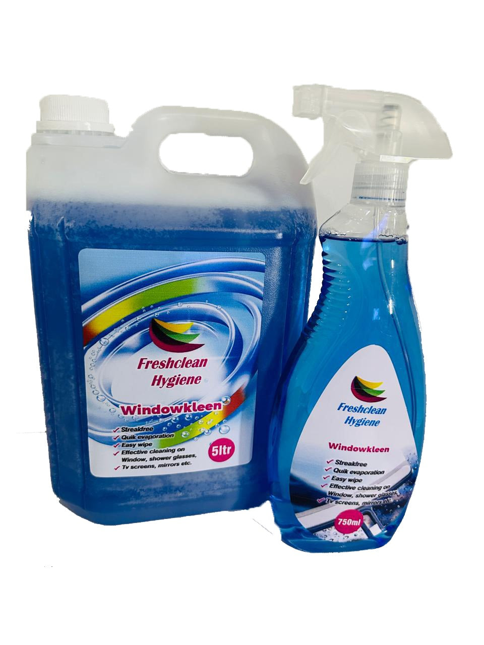 Freshclean Hygiene Windowkleen 5L + 750ml