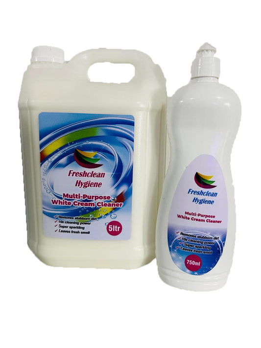 Freshclean Hygiene Multi-Purpose White Cream cleaner 5L + 750 ml
