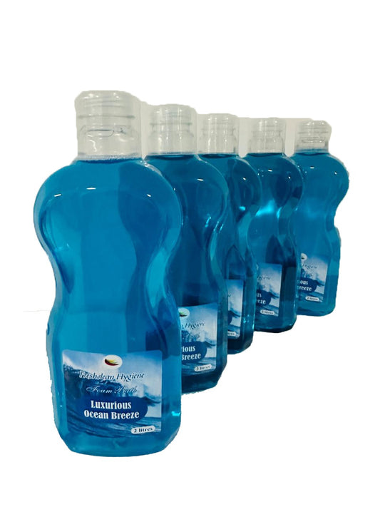 Freshclean Hygiene Foam bath Luxurious Ocean Breeze 2L- Pack of 5