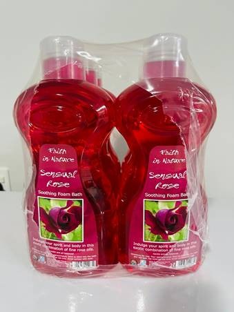 Faith In Nature Sensual Rose Refreshing Foam Bath 2L - Pack of 6
